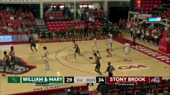 Replay: William & Mary vs Stony Brook | Feb 16 @ 7 PM