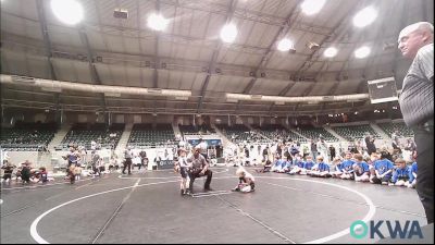 43 lbs Consi Of 4 - Braxton Shackelford, Prime Wrestling vs Hank Shattuck, Harrah Little League Wrestling