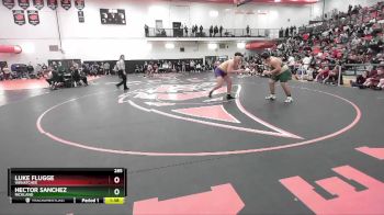 285 lbs Quarterfinal - Luke Flugge, Wenatchee vs Hector Sanchez, Richland