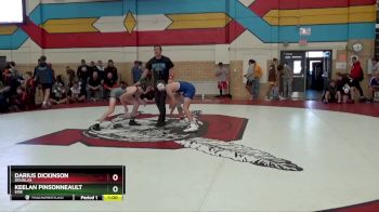 113 lbs Cons. Round 1 - Keelan Pinsonneault, Erie vs Darius Dickinson, Douglas