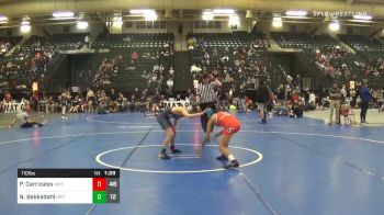 110 lbs Semifinal - Pedro Carrizales, Western Nebraska Titans vs Nico Bekkadahl, GRIT