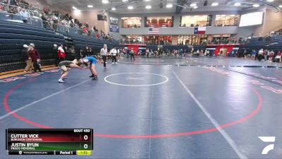 165 lbs Round 4 - Cutter Vick, Burleson Centennial vs Justin Byun, Frisco Memorial