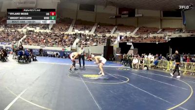 150-D1 5th Place Match - Brody McClure, Mountain View (Mesa) High School vs Ryland Moss, Liberty High School