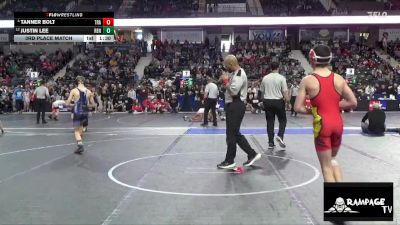 105 lbs 3rd Place Match - Justin Lee, Renegades vs Tanner Bolt, Trailhands