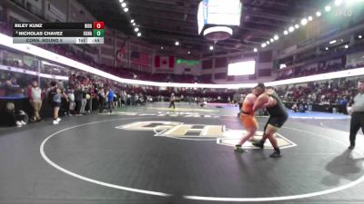 285 lbs Cons. Round 5 - Nicholas Chavez, Kuna vs Riley Kunz, Ridgevue