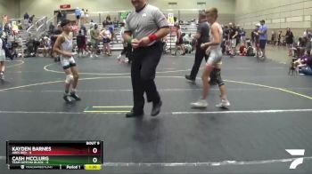 78 lbs Round 3 (6 Team) - Kayden Barnes, Ares Red vs Cash McClurg, Team Gotcha Black