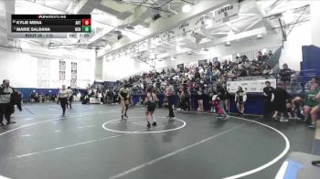 110 lbs Champ. Round 1 - Kylie Mena, Artesia vs Marie Saldana, Northview