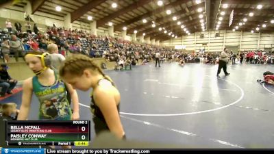 96-100 lbs Round 2 - Paisley Conway, Newberg Mat Club vs Bella Mcfall, Legacy Elite Wrestling Club