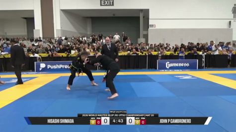 John P Cambronero vs Hisashi Shimada 2026 World Master IBJJF Jiu-Jitsu Championship