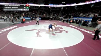 II-150 lbs Champ. Round 1 - Anthony Perrino, Miller Place vs Matthew Grossman, North Shore