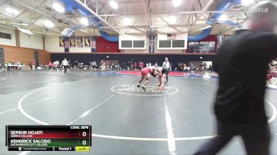 285 lbs Cons. Semi - Kendrick Salcido, Sacramento City College vs Sepehr Hojati, Sierra College