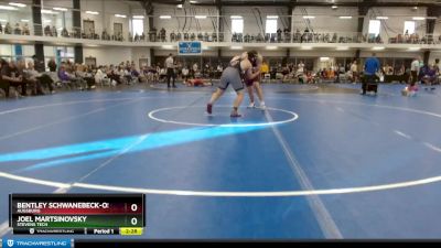 Elite 184 lbs Quarterfinal - Joel Martsinovsky, Stevens Tech vs Bentley Schwanebeck-Ostermann, Augsburg