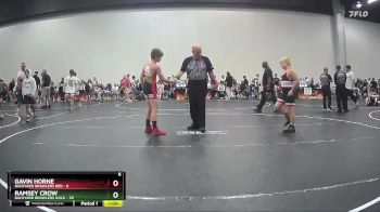 100 lbs Semis (4 Team) - Ramsey Crow, Backyard Brawlers Gold vs Gavin Horne, Backyard Brawlers Red
