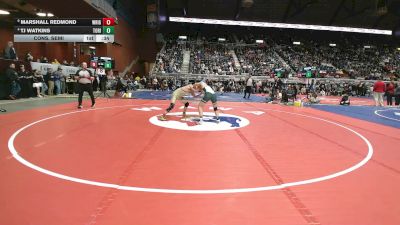 2A-132 lbs Cons. Semi - TJ Watkins, Tongue River vs Marshall Redmond, Wright