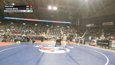 3A-132 lbs 5th Place Match - Cooper Meyer, Wheatland vs Sean Lowe, Powell