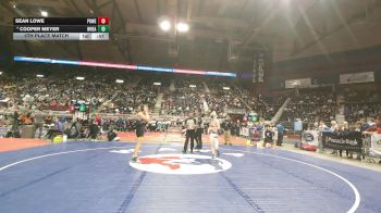 3A-132 lbs 5th Place Match - Cooper Meyer, Wheatland vs Sean Lowe, Powell