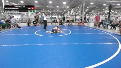 56 lbs Round 2 (6 Team) - Mason DeFebbo, Team Barracuda vs Bryce McCarthy, The Outsiders