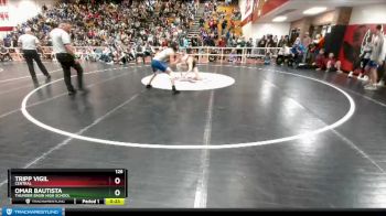 126 lbs Cons. Round 3 - Omar Bautista, Thunder Basin High School vs Tripp Vigil, Central
