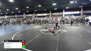 122 lbs Final - Clayton Sullivan, Askeo International Mat Club vs Kaeden Orians, Gold Rush Wr Ac