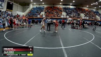 144 lbs Cons. Round 3 - Finn Boyer, Calvert Hall College vs Ollie Korch, Loyola-Blakefield