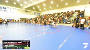 110 lbs Cons. Round 2 - Rachel Sierra, Canyon Springs High School vs Natalie Rodriguez Romero, Threshold Wrestling Club