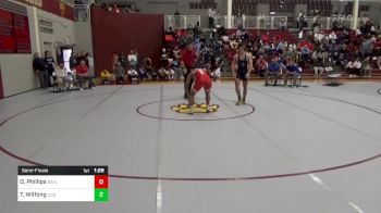 165 lbs Semifinal - Odin Phillips, Baylor School vs Tre Wilfong, Charlotte Christian School