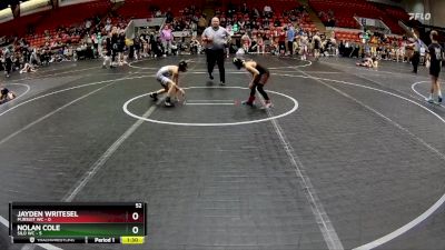 52 lbs Round 1 (8 Team) - Jayden Writesel, Pursuit WC vs Nolan Cole, Silo WC