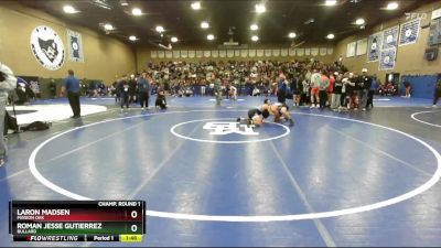 150 lbs Quarterfinal - Roman Jesse Gutierrez, Bullard vs Laron Madsen, Mission Oak