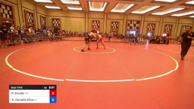 215 lbs 3rd Place - Peter Snyder, Md vs Kingston Daniells Silva, Ny