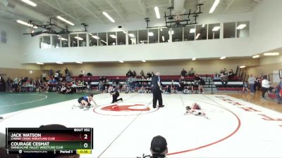 59 lbs Semifinal - Courage Cesmat, Snoqualmie Valley Wrestling Club vs Jack Watson, Cherry Creek Wrestling Club