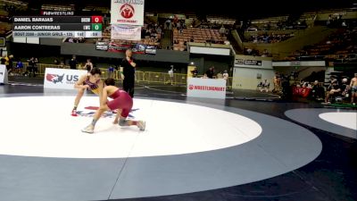 Junior Boys - 106 lbs Cons. Semis - Daniel Barajas, Downey High School Wrestling vs Aaron Contreras, Legacy Wrestling Center