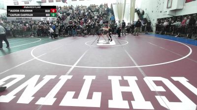 126 lbs Semifinal - Alexia Coleman, Salem vs Caitlin Castoldi, Woburn