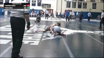 121 lbs Semifinal - Cooper Merli, New York Military Academy vs Nico Emili, Bethlehem Catholic