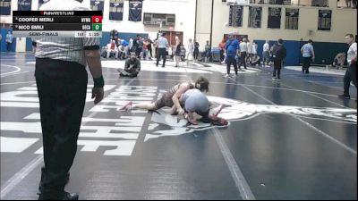 121 lbs Semifinal - Cooper Merli, New York Military Academy vs Nico Emili, Bethlehem Catholic