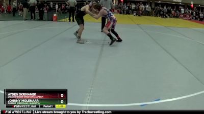 130 lbs Quarterfinal - Johnny Molenaar, Pursuit Wrestling Minnesota vs Ayden Skrivanek, Lake Superior Wrestling Academ