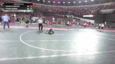 90 lbs Cons. Round 2 - Ryker Ahrens, Askren Wrestling Academy vs Natalio Sanchez, Bay Port Wrestling