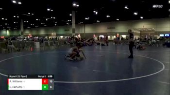 132 lbs Round 1 (16 Team) - Riley Carlucci, New England Gold vs Armand Williams, Miami SouthRidge