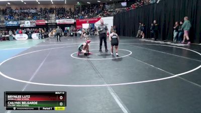 138G Champ. Round 1 - Brynlee Lutz, Wasilla High School vs Cailynn Belgarde, Colony High School