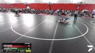 114 lbs Semifinal - Sam Smude, Blaine Wrestling vs Conner Johnson, The Beast Cage