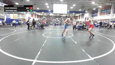 175 lbs Champ. Round 2 - Tyler Turchick, Mountain View (Mesa) High School vs Matthew Hsu, Palisades Charter