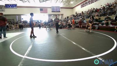 140 lbs Semifinal - Thomas Clarke, Cowboy Wrestling Club vs Blake Hornberger, Perkins-Tryon Youth Wrestling