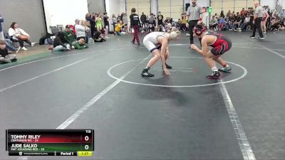 115 lbs Round 2 (8 Team) - Jude Salko, Mat Assassins Red vs Tommy Riley, Centurion WC