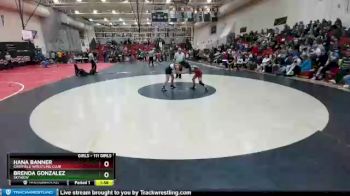 111 Girls Round 3 - Hana Banner, Chatfield Wrestling Club vs Brenda Gonzalez, Skyview