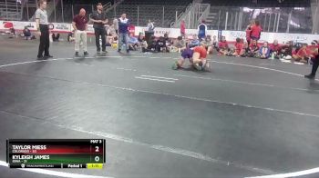 W 132 lbs Round 1 (3 Team) - Kyleigh James, Iowa vs Taylor Miess, Colorado