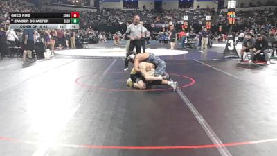 144 lbs Consi Of 16 #2 - Greg Ruiz, Sonora (SS) vs Zander Schaefer, Clovis (CS)