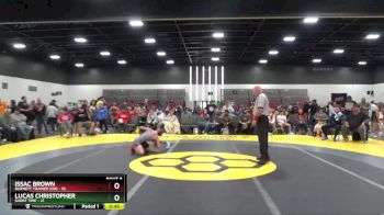 100 lbs Semis & 1st Wrestleback (8 Team) - Issac Brown, Burnett Trained (OH) vs Lucas Christopher, Short Time