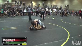 85 lbs Semis & 1st Wrestleback (8 Team) - Lazarus Mcewen, Aggression Legionaries vs Jacob Saunders, Team Gotcha