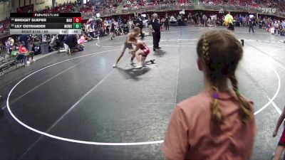 89 lbs Cons. Round 3 - Lily Ostrander, Millard South Wrestling Club vs Bridget Sueper, Madison