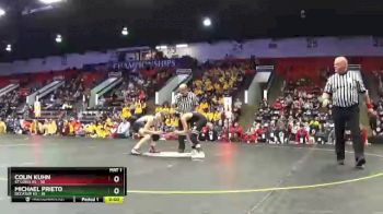 103 lbs Quarterfinals (8 Team) - Colin Kuhn, St Louis HS vs Michael Prieto, Decatur HS