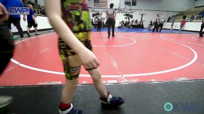 64 lbs Consi Of 8 #2 - Ryker Bishop, Tiger Trained Wrestling vs Jaxsen Woolman, Vinita Kids Wrestling